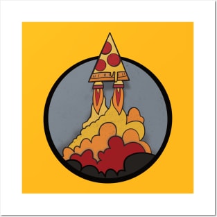 Pizza Rocket Posters and Art